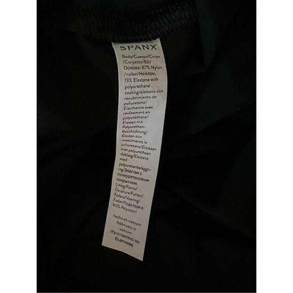 Spanx Women's Faux Leather Leggings In Black Size Medium - Picture 4 of 7